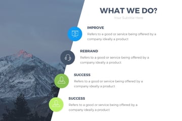 Tema corporativo gratuito editable en PowePoint, Keynote y Presentaciones de Google