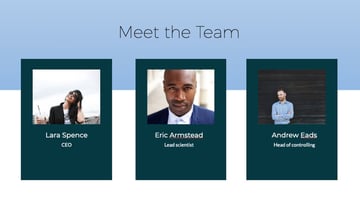 Diapositiva de equipo terminada