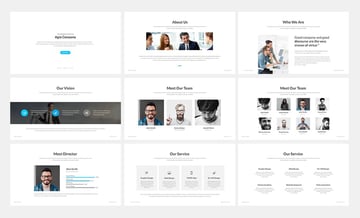 Agio online PPT template