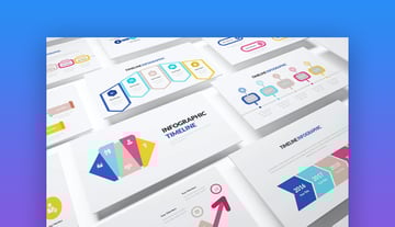 Infographic PowerPoint online presentation mode