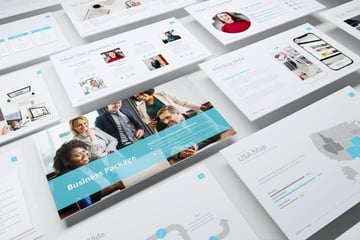 Foto de plantilla Keynote para presentación de negocio