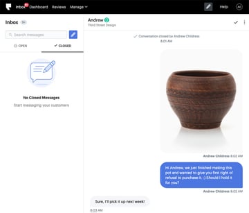 Send marketing for text payment