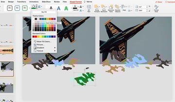 Colorful camo PowerPoint