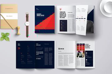 Annual report layout design