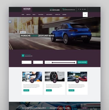 Auto Car WordPress Theme