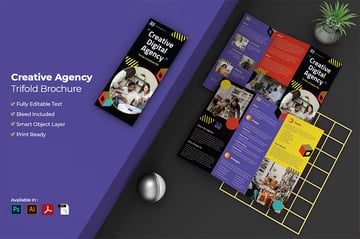  Creative Agency Trifold Brochure