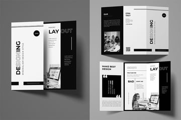 Minimalist Trifold Brochure Design