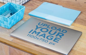 Laptop Sticker Mockup