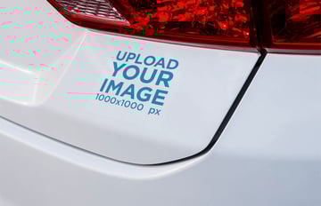 Bumper Sticker Mockup Templates
