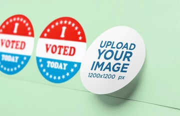 Circle Sticker Mockup