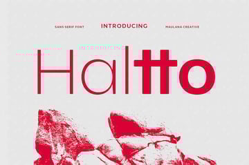 Haltto Sans Serif Roman Numeral Font