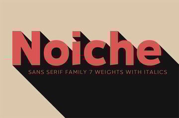 Noiche Sans Serif Roman Numeral Font
