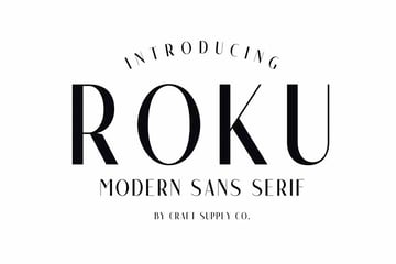 Roku Roman Numeral Font