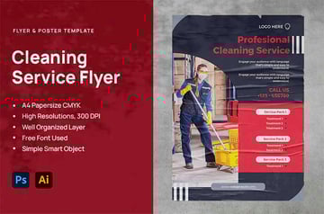 Cleaning Business Brochure Templates