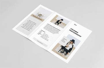 Photography Pamphlet Design 