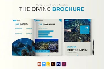 Diving Photo Brochure Design