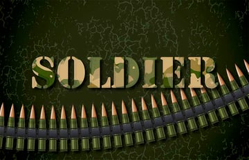 Combat Stencil Text Effect