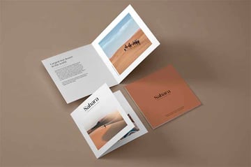 Square Booklet Mockup