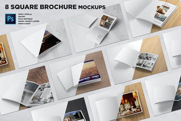 Square Mockup Brochure