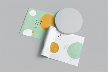 Soft Cover Square Mockup Brochure