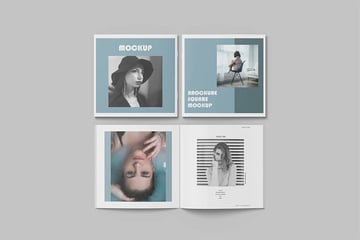Square Brochure Mockup