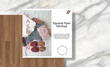 Fashion Square Flyer Mockup