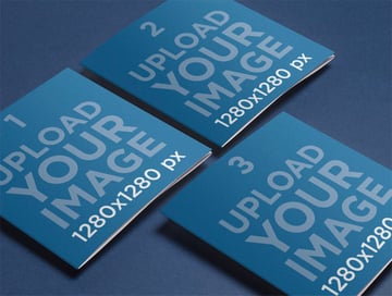 Square Booklet Mockup