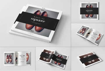 Square Brochure Mockup