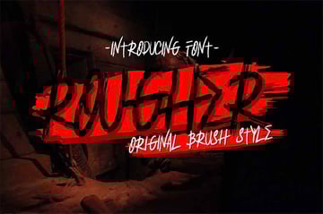 Rougher Aggressive Font Style 