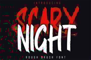 Scary Night Shouting Font 