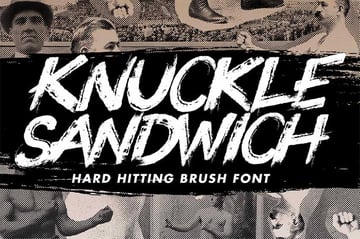 Knuckle Sandwich Angry Chalk Font