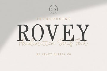 Rovey Transitional Typeface Examples