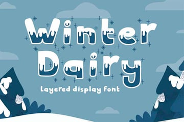 Winter Dairy Ice Fonts