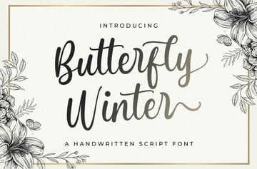 Butterfly Winter Font
