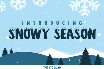 Snowy Season Fonts for Winter