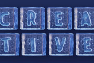 Ice Cube Icy Lettering