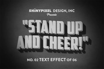 Old Movie Title 3D Text Effect Photoshop