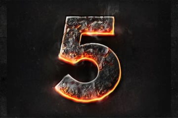 Chrome & Fire Photoshop Layer Styles 