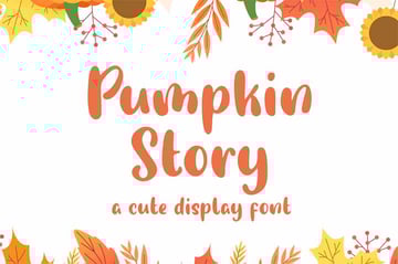 Pumpkin Story Cute Display Font