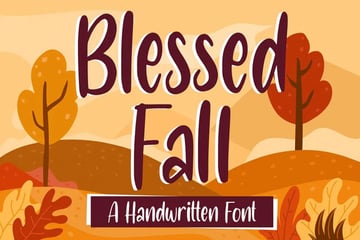 Blessed Fall Handwriting Font