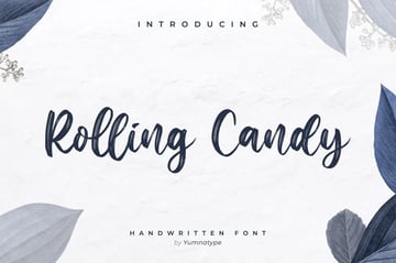 Rolling Candy Beautiful Handwritten Font
