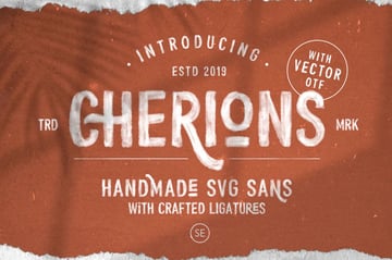 Cherions SVG Sans Serif Font