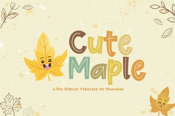 Cute Maple Fall Font