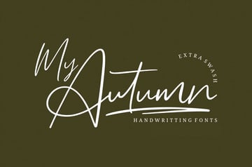 My Autumn Cursive Fall Font
