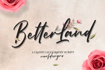 Better Land Calligraphy Font