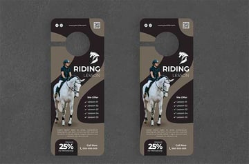 Horse Club Door Hanger Creative Promotion
