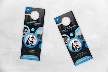Business Door Hanger Template Design