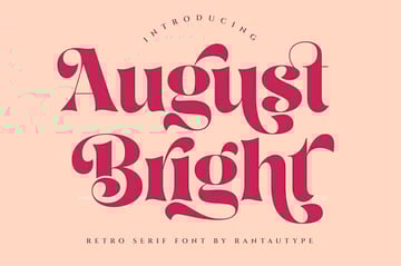 August Bright Retro Serif Font