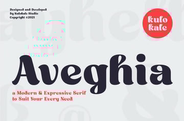 Aveghia Display Serif Font