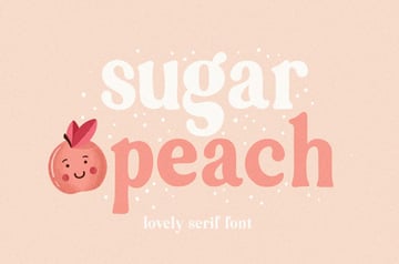 Sugar Peach Serif Font